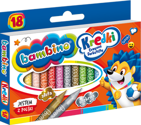 Maj kredki bambino świecowe 18kol pudełko 000201