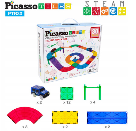 Picasso Tiles Klocki magnetyczne 30 elementów 022211