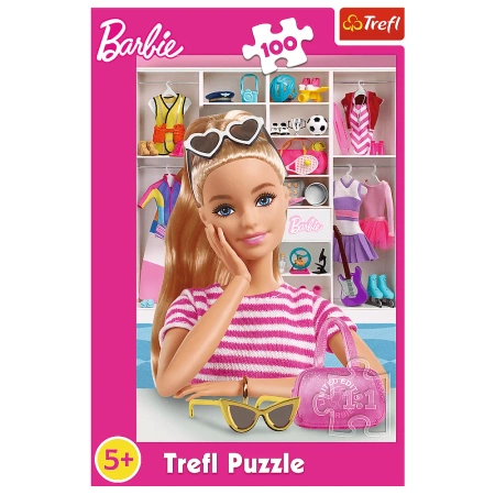 Puzzle Trefl 100 Poznaj Barbie 164589