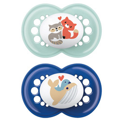 Mam Baby Smoczek uspokajający 2 szt Original Silky 6m+ Better Together Boy 831300