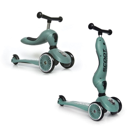 SCOOTANDRIDE Highwaykick 1 2w1 Jeździk i hulajnoga 1-5 lat Forest  962698