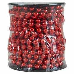 Łańcuch z koralami na szpuli czerwony 227087