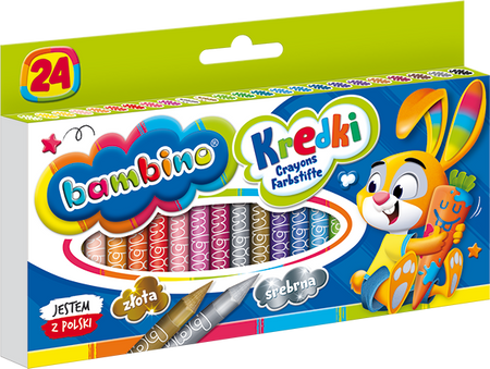Kredki Bambino świecowe 24 kol. 000218