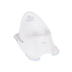 Nocnik antypoślizgowy z pozytywką króliczki biały 010254