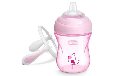 Chicco Pierwszy kubek treningowy z miękkim ustnikiem 4M+ 200ml blue 069989