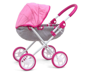 Wózek dla lalek dori prestige pink 124903