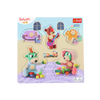 Trefl Zabawka drewniana Puzzle mini Bobaski i Miś 616217