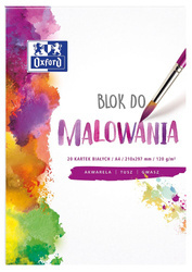 Blok do malowania oxford a4 20k 120g biały 072355