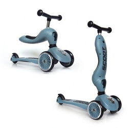SCOOTANDRIDE Highwaykick 1 2w1 Jeździk i hulajnoga 1-5 lat Steel  962711