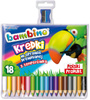 Maj kredki bambino 18kol w opr.drewn.+Temp.000348