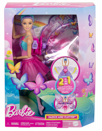 Barbie HXJ10 Lalka tańczaca Motylkowa Batetnica 230709