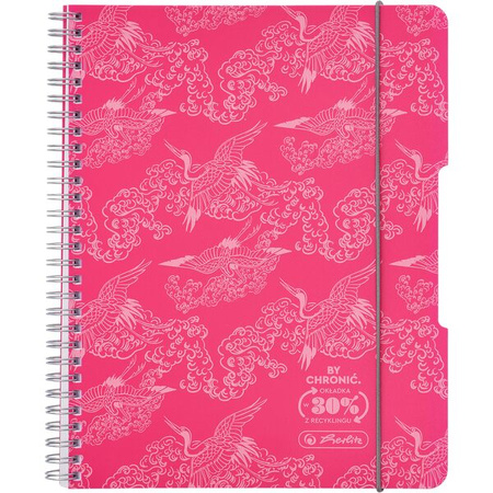 Herlitz Kołozeszyt A4 80k krata 70g 2 spirale Eco PP Colors 501452