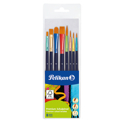 Pelikan Zestaw pędzli 8szt różne rodzaje 701183