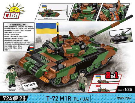 Cobi 2624 Armed Forces T-72 M1R (PL/UA) 724kl. 026240