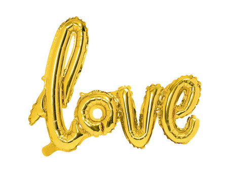 BALON FOLIOWY LOVE ZŁOTY 73x59cm 788558