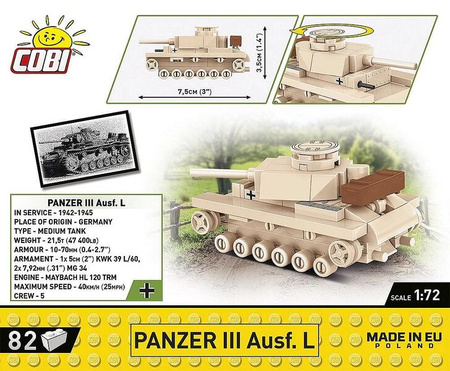 Cobi 3093 Czołg Panzer III Ausf. L 030902