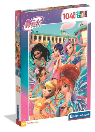 Clementoni Puzzle 104 Maxi Super Kolor Winx 230044