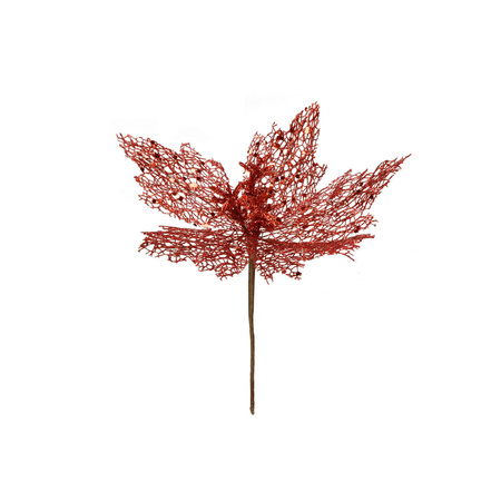 Brokatowa gwiazda betlejemska ażurowa 227261