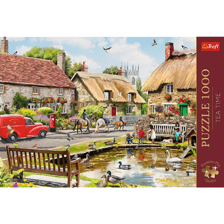 Puzzle Trefl 1000 Premium Plus Tea Time Lato w miasteczku 108088