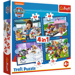 Puzzle Trefl 4w1 Psi Patrol Psie sprawy 346503