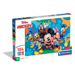 Clementoni Puzzle 104 Super Kolor Mickey and Friends 250530