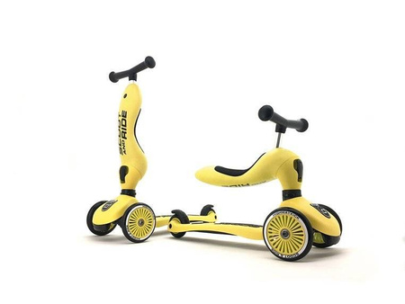SCOOTANDRIDE Highwaykick 1 2w1 Jeździk i hulajnoga 1-5 lat Lemon 963541