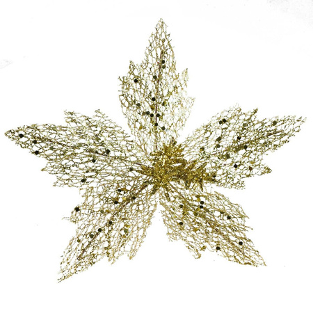 Brokatowa gwiazda betlejemska ażurowa 227261