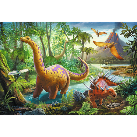 Puzzle Trefl 60 Wędrówka dinozaurów