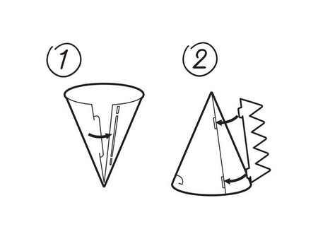 Czapeczki Dinozaury 14cm mix 6szt 026568