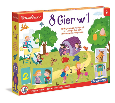 Clementoni uczę się bawiąc - 8 gier w 1 500895