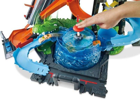 Hot wheels ftb67 megamyjnia atak krokodyla