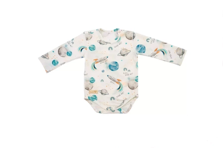 BinW Body niemowlęce dł rękaw Kosmos Ecru 80/86 178062