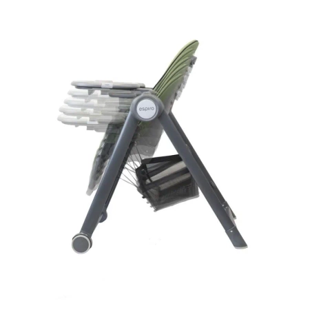 Espiro Penne 107 warm grey krzesełko do karmienia na kółkach 800792