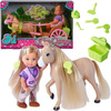 Evi Love w bryczce z konikiem 086794
