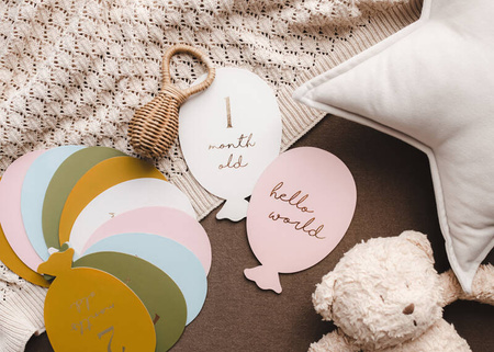 Karty do zdjęć Baloniki mix 11,5x17cm 019256