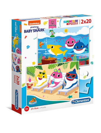 Clementoni Puzzle 2*20el Baby Shark 247776