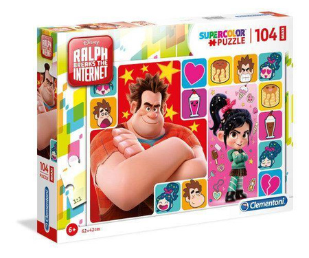 Clementoni puzzle 104 maxi ralph demolka