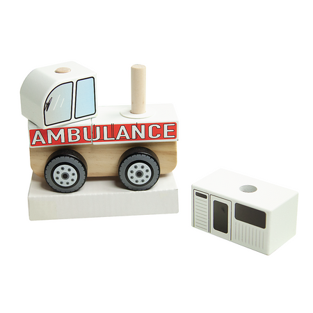 Trefl zabawka drewniana ambulans 610000
