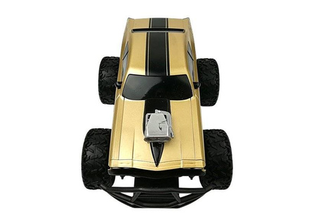 Auto zdalnie sterowane R/C 6,5 km/h wysokie koła złoty 994633