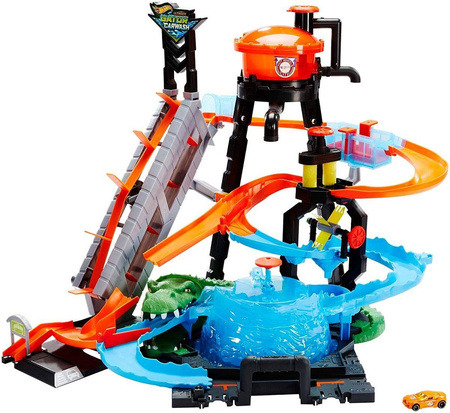 Hot wheels ftb67 megamyjnia atak krokodyla