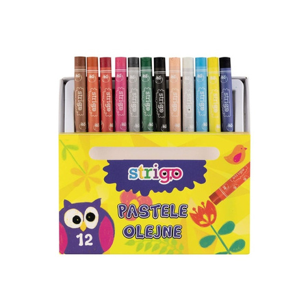 Strigo Pastele olejne 12 kolorów 937403