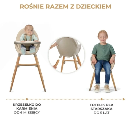 Kinderkraft Fini 2 Beige Krzesełko do karmienia 924493