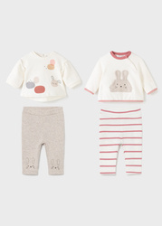 Mayoral Komplet 4-częściowy ECOFRIENDS z leginsami rozm. 2-4 m 65 kolor 59 garbanzo