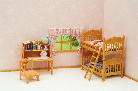 Sylvanian families 5338 wiejski pokój dziecięcy + łóżko piętrowe