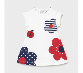 Mayoral Sukienka dzian. evase kolor 96 Rojo rozmiar 6-9 m