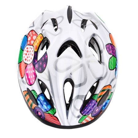 Kask rowerowy Meteor KS07 M 52-56cm Colourful Flowers 052598