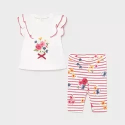 Mayoral komplet leginsy kolor 34 fragola rozmiar 4-6 m