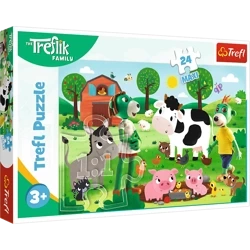 Puzzle Trefl 24 maxi Trefliki na wsi 143614