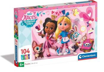 Clementoni Puzzle 104 Super Kolor Alicja w krainie czarów 257515