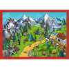 Puzzle Trefl 4w1 Podróże Treflików 346756